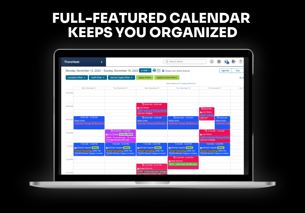 screenshot of Ensora Mental Health